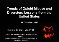 Trends of Opioid Misuse screenshot