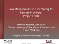 pain management telementoring cover 194x145