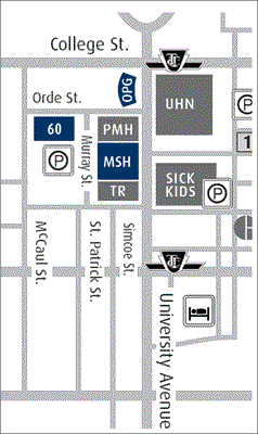 map — Mount Sinai Hospital - Toronto